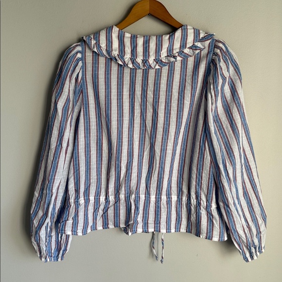 XIRENA Lulu Striped Tie-Front Top Small - Picture 6 of 10